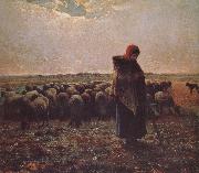 Jean Francois Millet Shepherdess oil painting